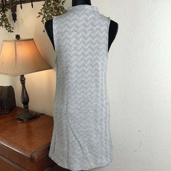 Free People | Mock Turtle Neck Sleeveless Dress with Pockets | Size Large - Picture 5 of 10